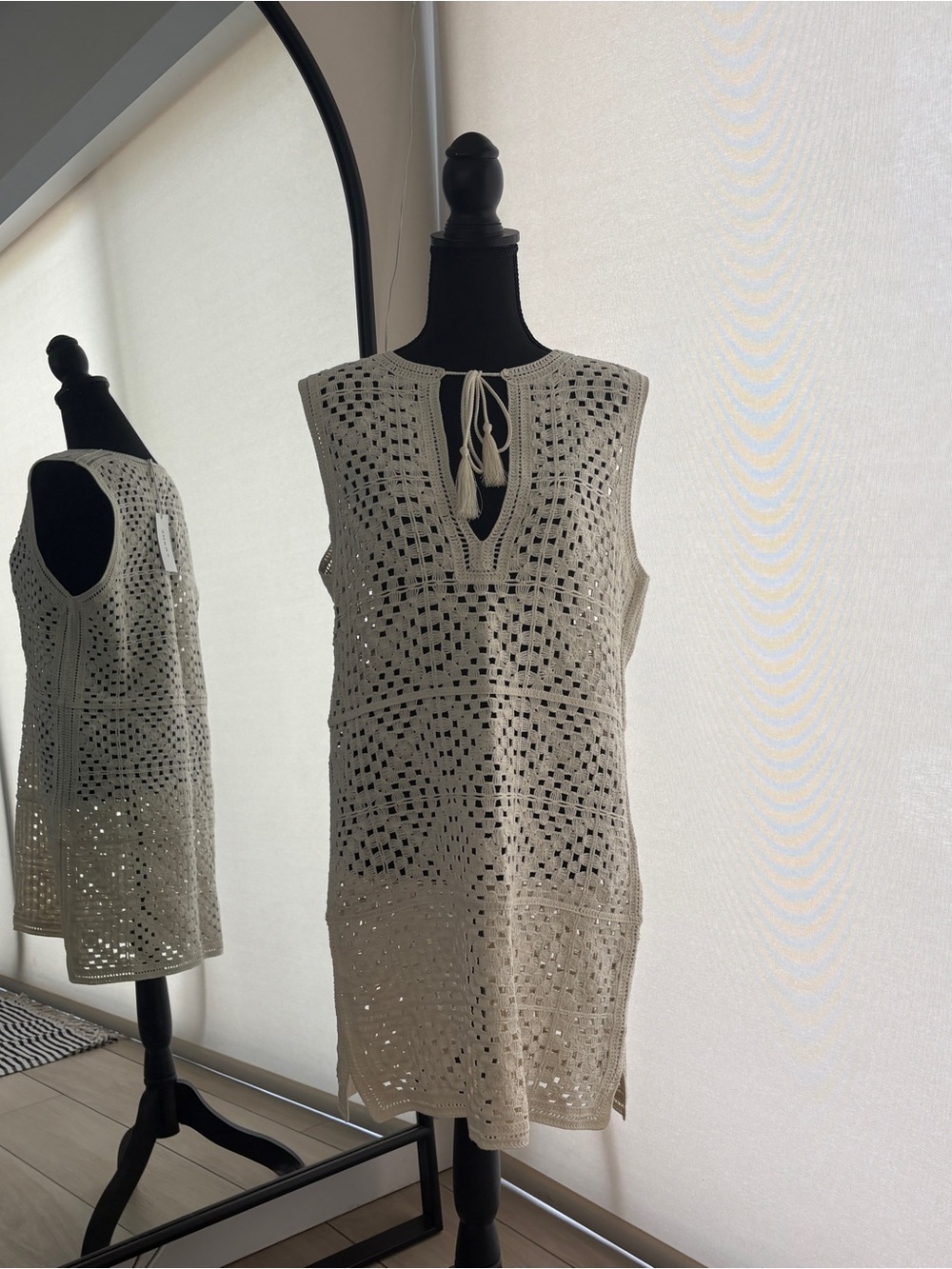 FRAME crochet tassel dress BNWT